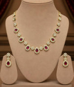 Gold-Tone Plated Red Jewellery Set for Women in Berlin