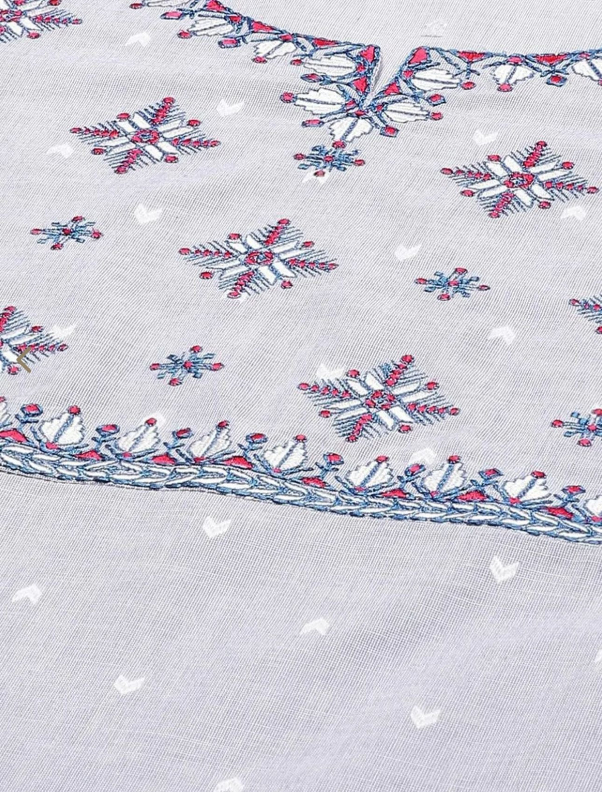 Light Blue Embroidered A-line Kurti in Berlin