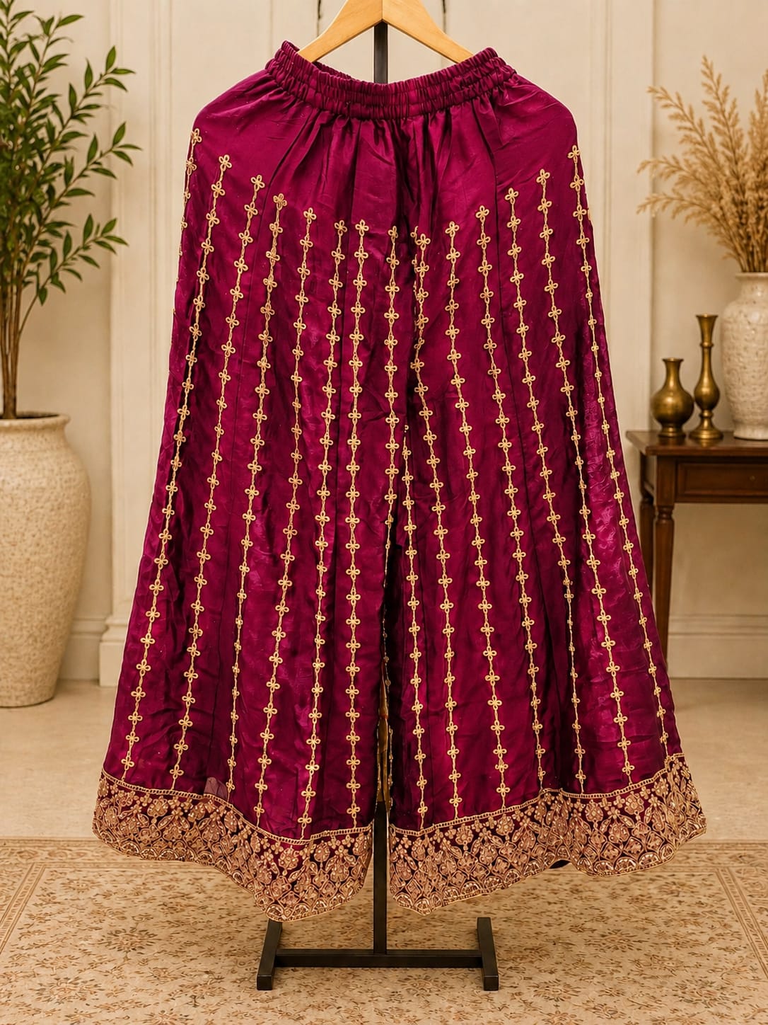 Meganta Georgette Embroidered Sharara Suit Set in Berlin Namma Markt