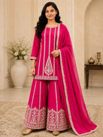 Women's Meganta Embroidered Sharara Suit Set in Germany