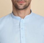 Men Cotton Blend Kurta Pyjama Set in Berlin