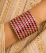 Traditional Pink and Gold Bangle Stack in Berlin