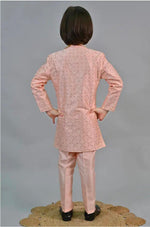 Kids Ethnic Sequin Embellished Indo-Western Kurta and Trouser Set for Boys in Berlin