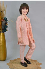 Kids Ethnic Sequin Embellished Indo-Western Kurta and Trouser Set for Boys in Berlin