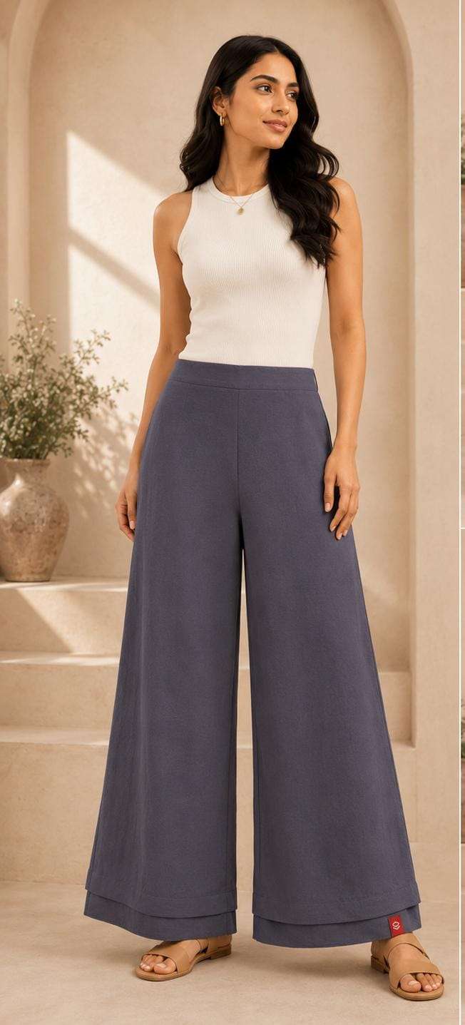 Charcoal grey high-waisted wide-leg Pants In Germany