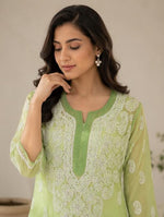 Elegant Light Green Embroidered Kurta without inner in Berlin
