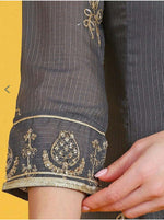 Women's Grey and Maroon Traditional Embroidered Salwar Kameez Suit in berlin