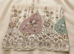 Creme Silk Embroidered Kurta Set with Straight Pants in Berlin