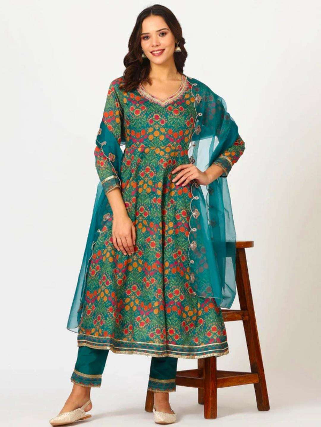 Women Polyester Ethnic Top Set in Germany Namma Markt