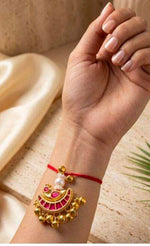 Traditional Chandrakor Lumba Rakhi in Germany