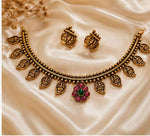 Traditional Antique Gold Lakshmi Coin Choker Set in Germany