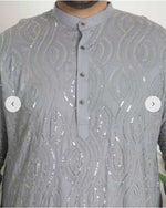 Men Embroidered Regular Fit Long Kurta and Pyjama in Germany