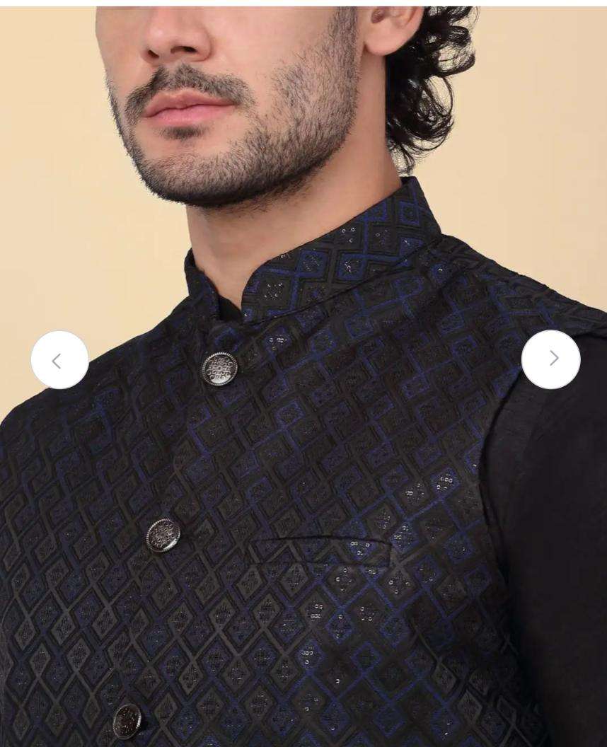 Sequinned Kurta with Churidar & Nehru Jacket and Pyjama in Berlin