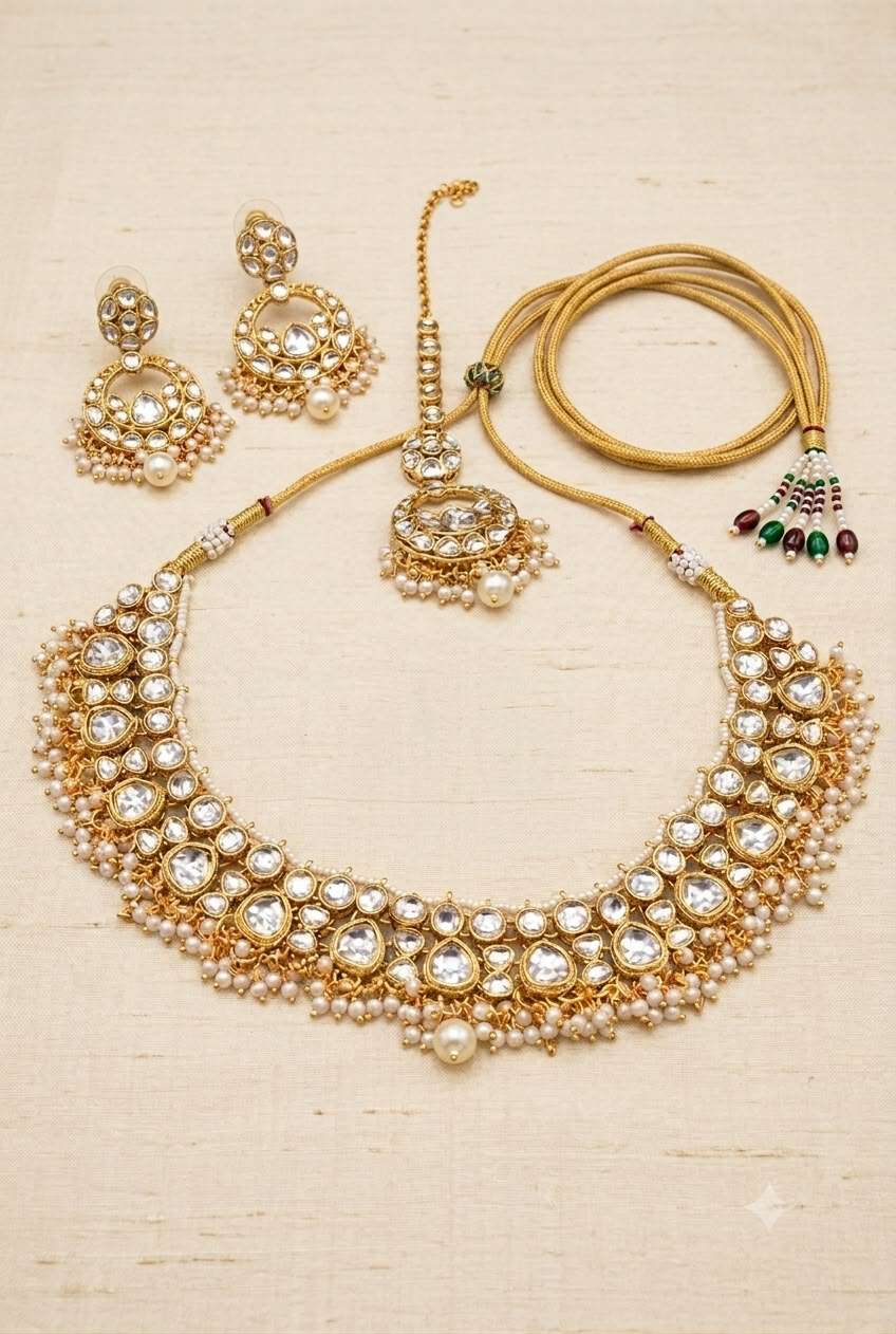 Traditional Kundan choker necklace set in Berlin