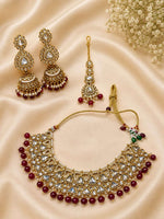 Traditional Indian Kundan Polki Choker Necklace Set in Berlin