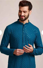 Men Embroidered Regular Kurta with Pyjamas in Germany