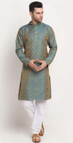 Floral Woven Regular Fit Kurta with Churidar in Germany