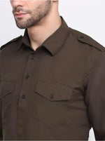 Men Cotton Brown Pathani Kurta with Trousers in Germany Namma Markt