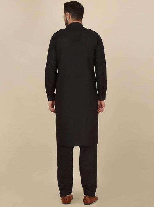 Men's Cotton Pathani Kurta With Drawstring Salwar Set in Berlin