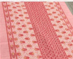 Women's pink floral block print pure cotton kurta set with pant and dupatta in Berlin