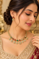 Traditional Navratna-Style Necklace Set in Germany