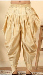 Men Mustard Ethnic Motifs Printed Silk Blend Kurta with Dhoti Pants in Germany