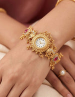Traditional Gold-Plated Kashmiri Heritage Bracelet Watch in Berlin