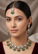 Traditional Kundan & Emerald Bridal Jewelry Set in Germany