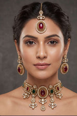 Traditional Indian Kundan & Polki Bridal Jewelry Set in Germany