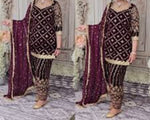 Faux Georgette With Heavy *Embroidery work Suit in Germany