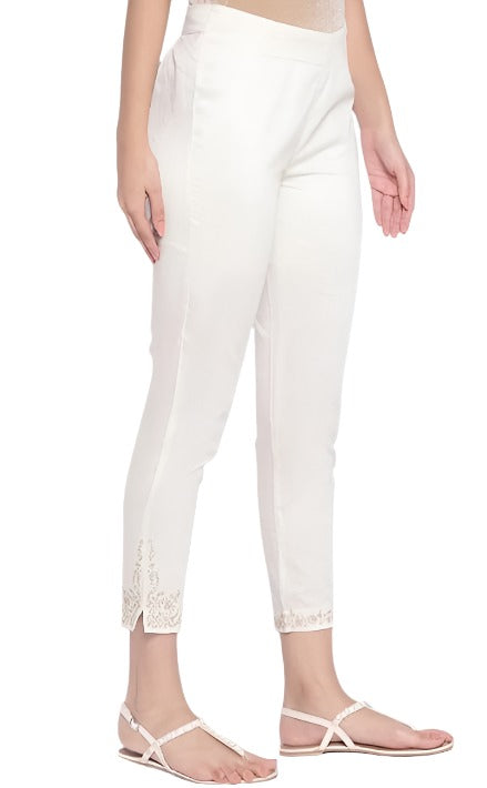 Ecru Slim Pants in Germany