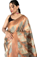 Pure Tissue Silk Saree With Gold Zari in Essen