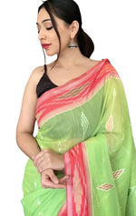 Woven Cotton Silk Saree in Germany