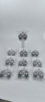 Designer Round silver Earrings in Paris