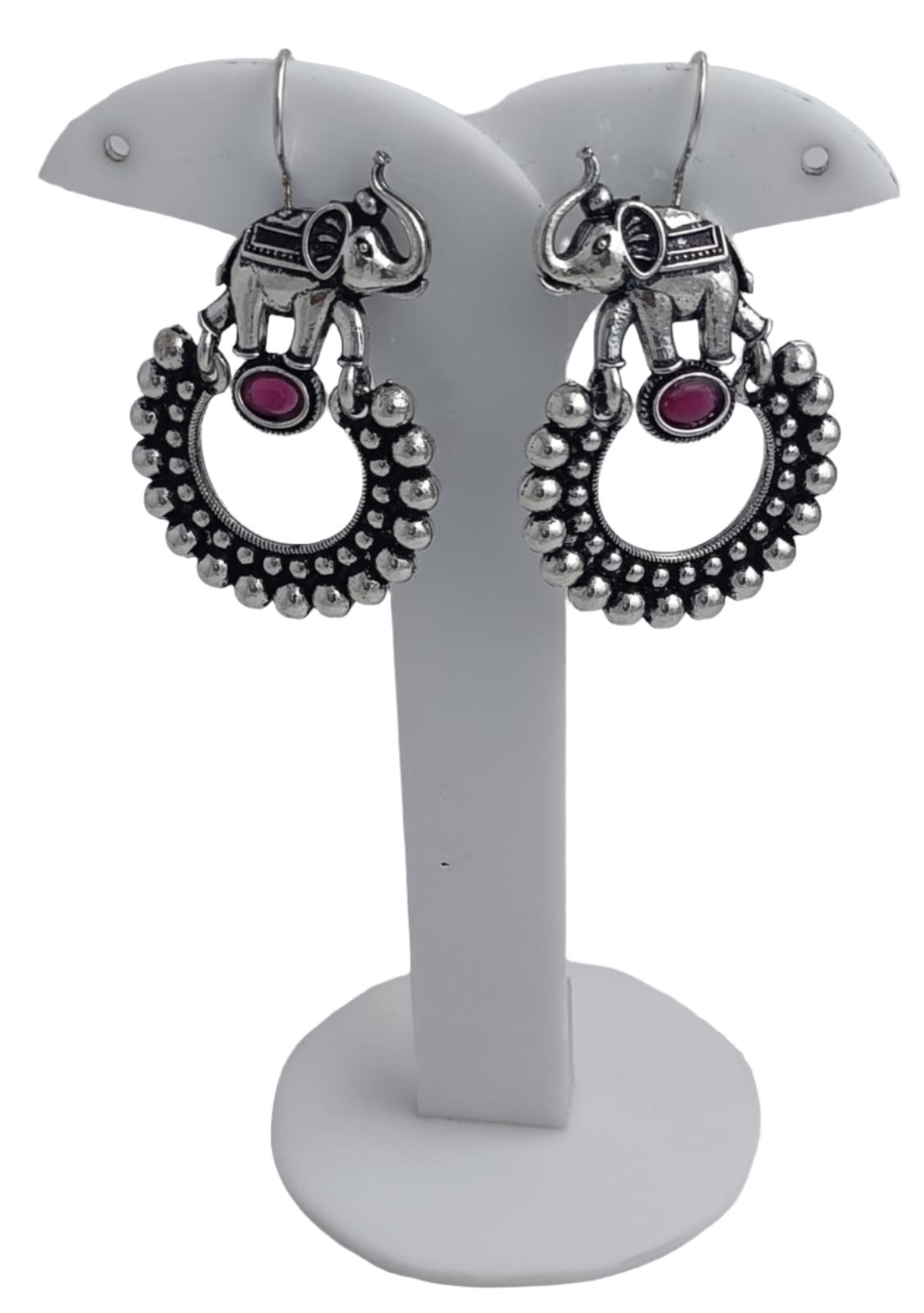 Elephant Silver Brass Stud Earrings in Poland