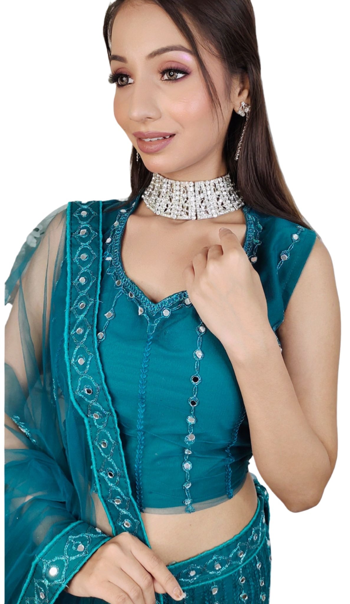 Partywear complete stitched Lehenga Choli set in Germany