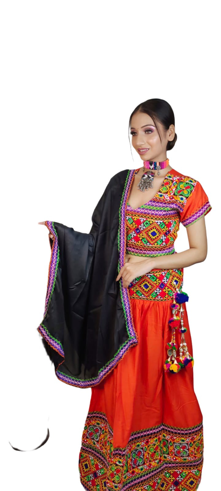 Cotton Embroidered Chaniya Choli in Berlin
