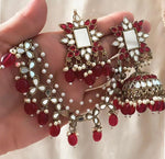 Mirror work Earrings & Maang Tikka set in Germany