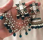 Mirror work Earrings & Maang Tikka set in Germany