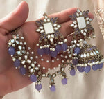Mirror work Earrings & Maang Tikka set in Germany