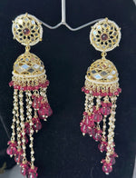 Premium Unique Mirror And Beads Jhumki Earrings in Germany