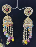 Premium Unique Mirror And Beads Jhumki Earrings in Germany Namma Markt