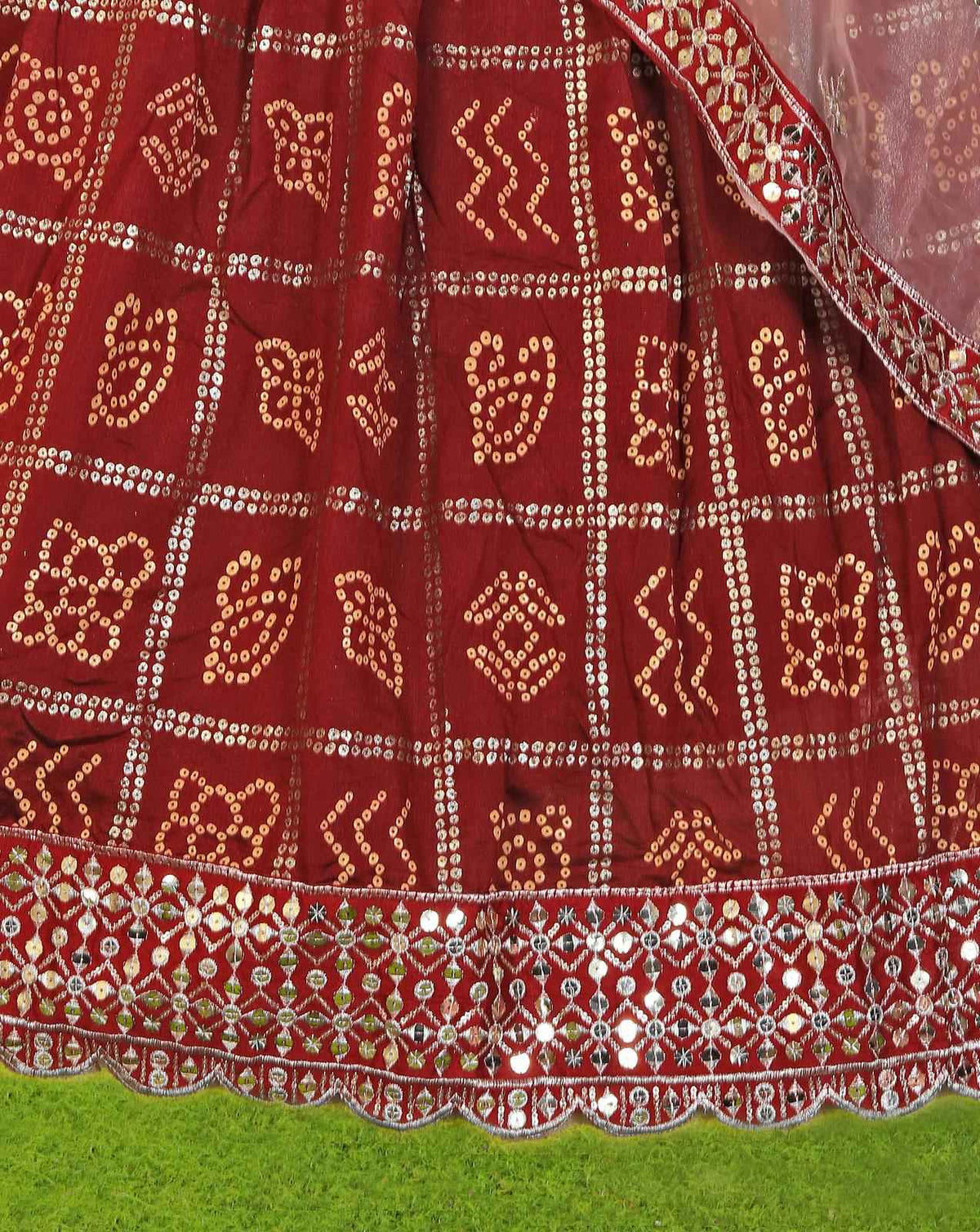 Gotapatti Handwork Lehenga in Germany