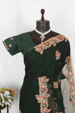 Trendy Embroidered Organza Saree in Germany