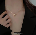 Linked Hearts Necklace / Stainless Steel in Germany