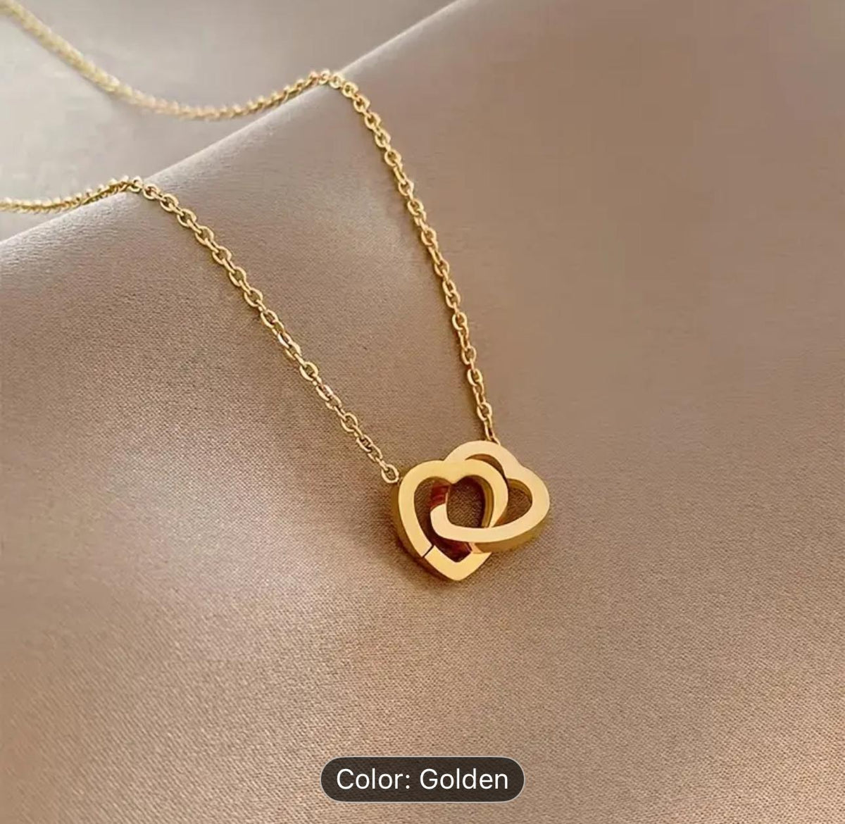 Linked Hearts Necklace / Stainless Steel in Germany