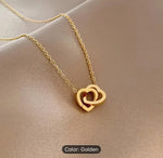 Linked Hearts Necklace / Stainless Steel in Germany