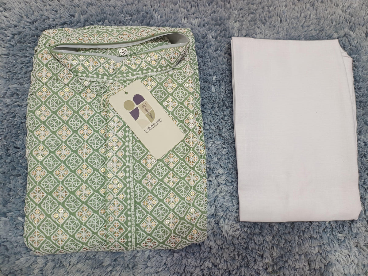 MENS CHIKENKARI HEAVY RAYON KURTA IN BERLIN