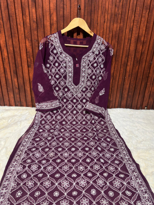Unique Georgette Ethnic Kurti in Germany
