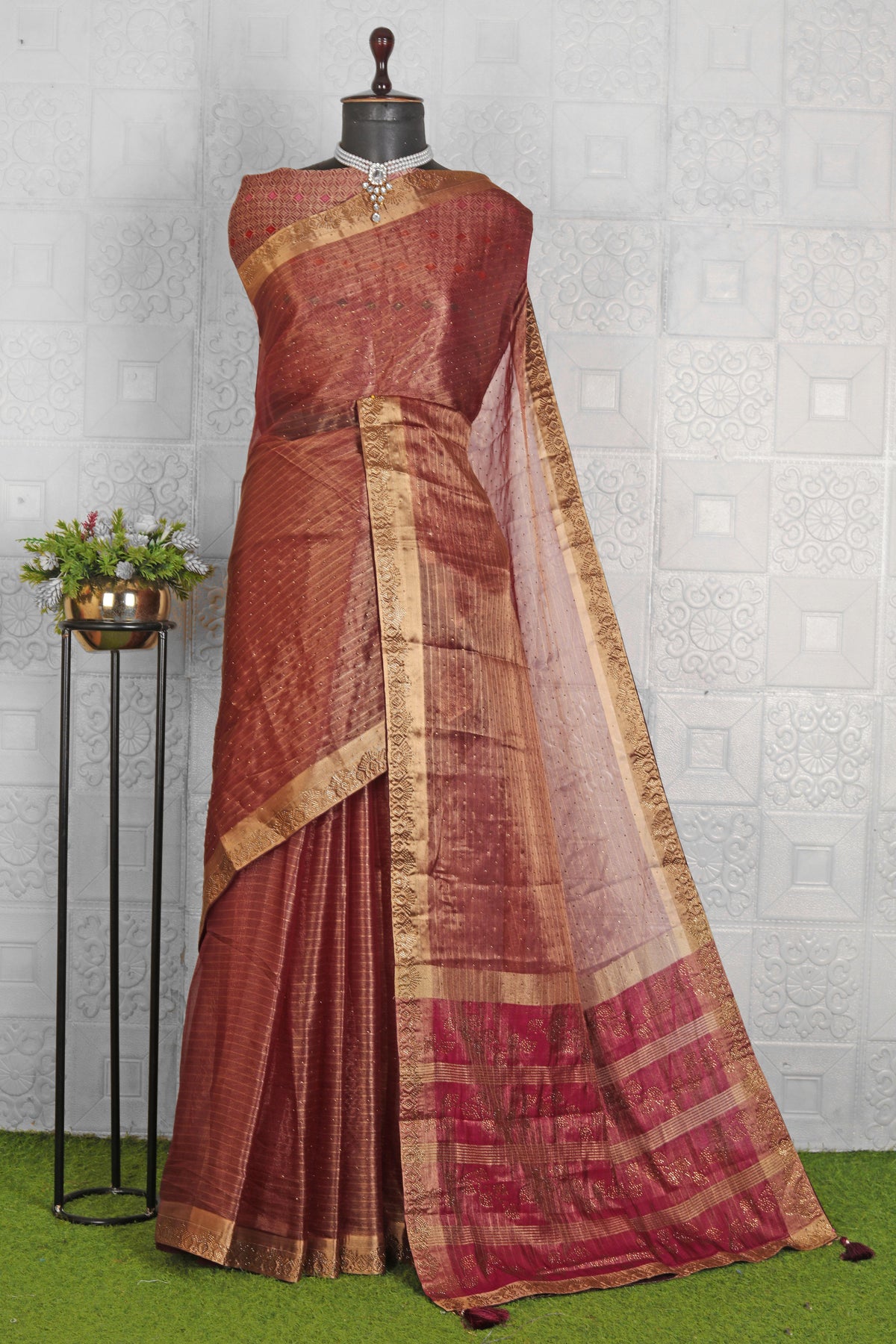 Chanderi Silk Saree in Germany